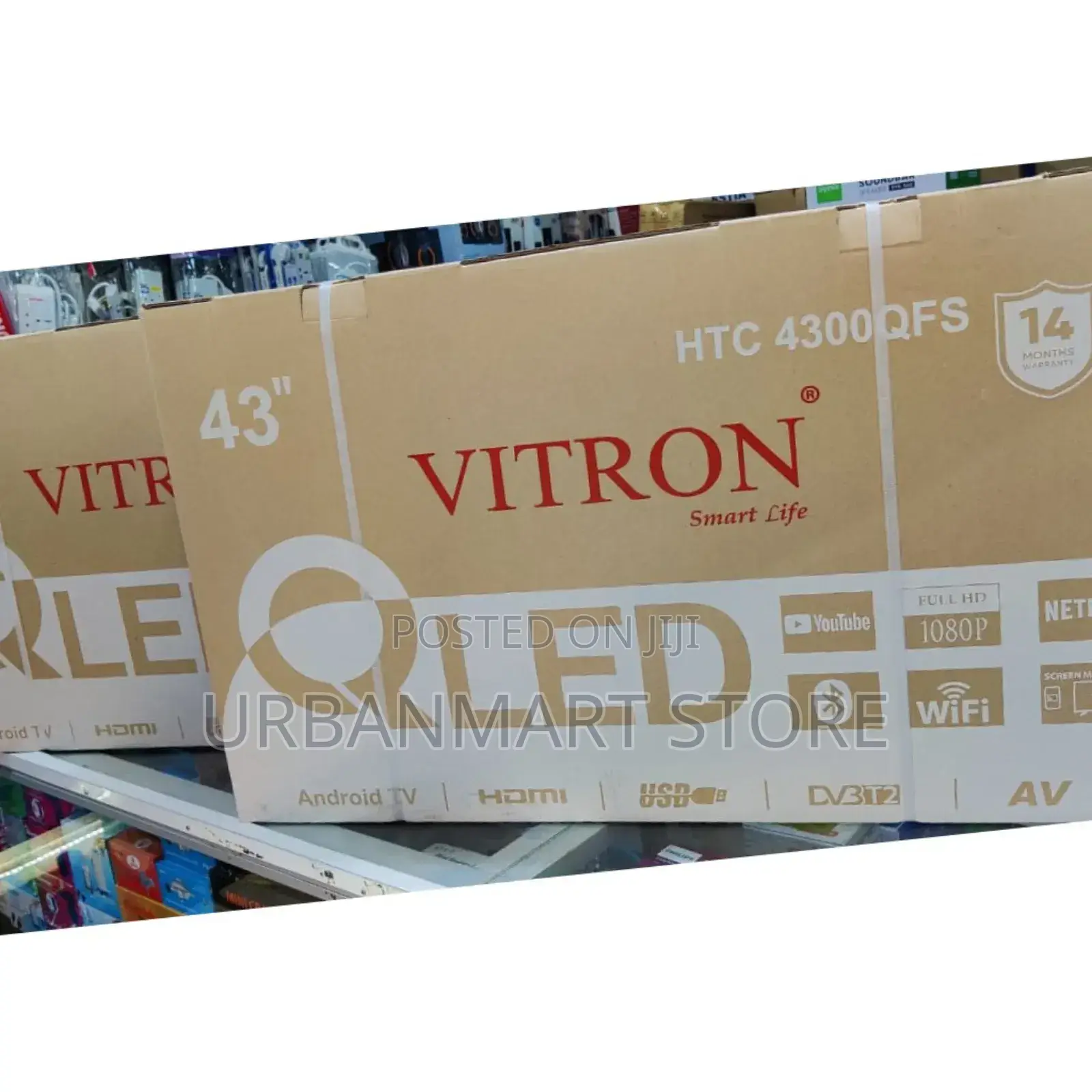 Vitron 43' Inch, Smart Qled TV