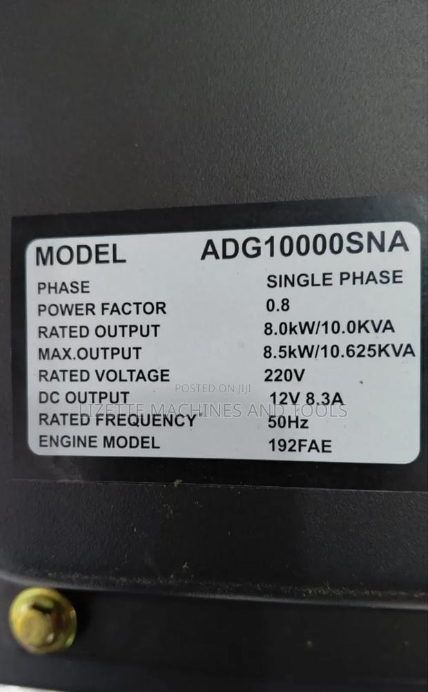 10kva Honda Diesel Generator Single Phase With Handle and Wheels. - thumbnail 3