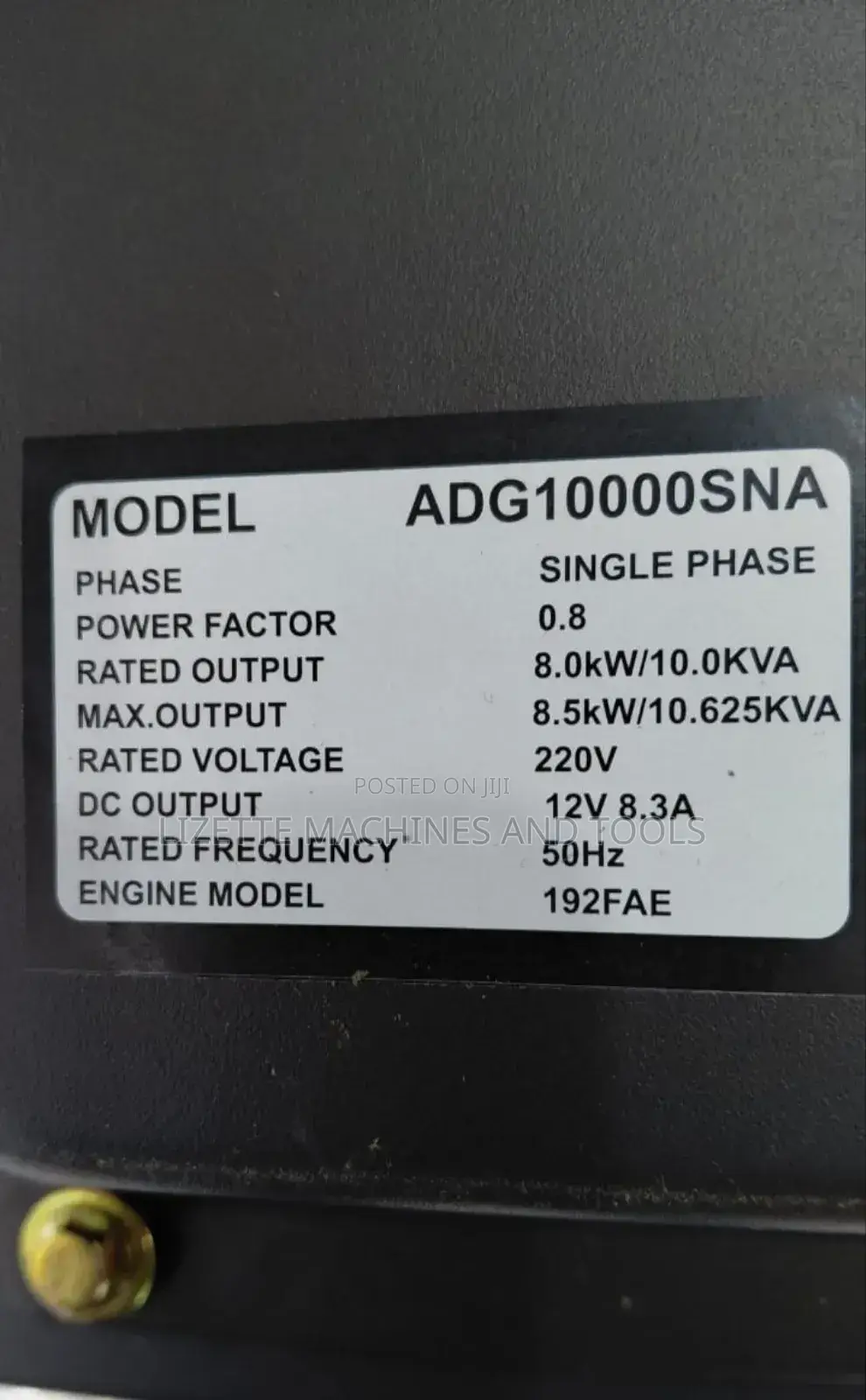 10kva Honda Diesel Generator Single Phase With Handle and Wheels.