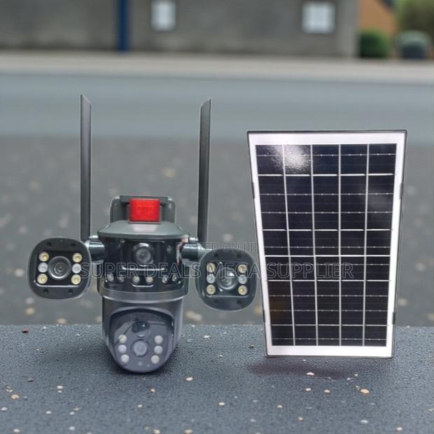 High- Efficiency Solar Panel Multiple Lens 4g PTZ Outdoor Camera - main view
