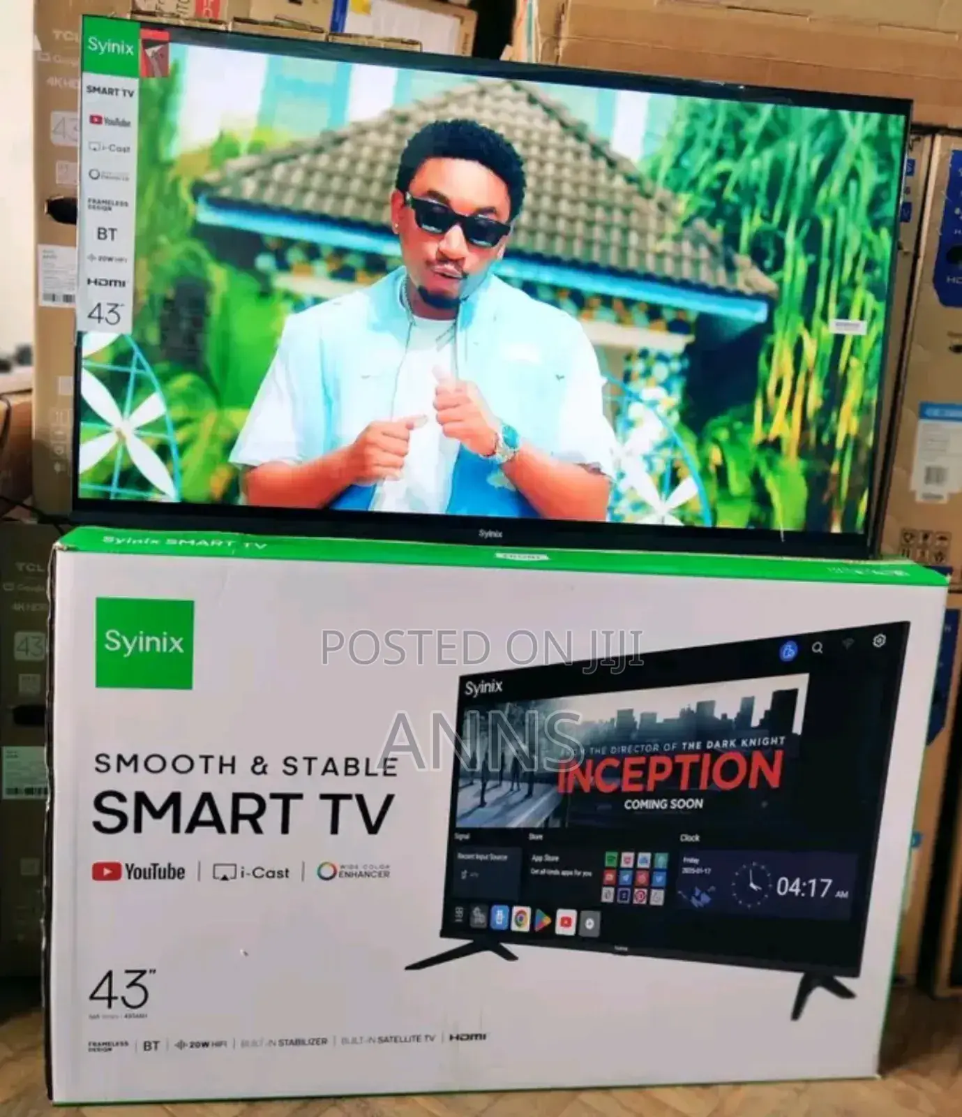 Frameless 43inch Smart Tv Syinix
