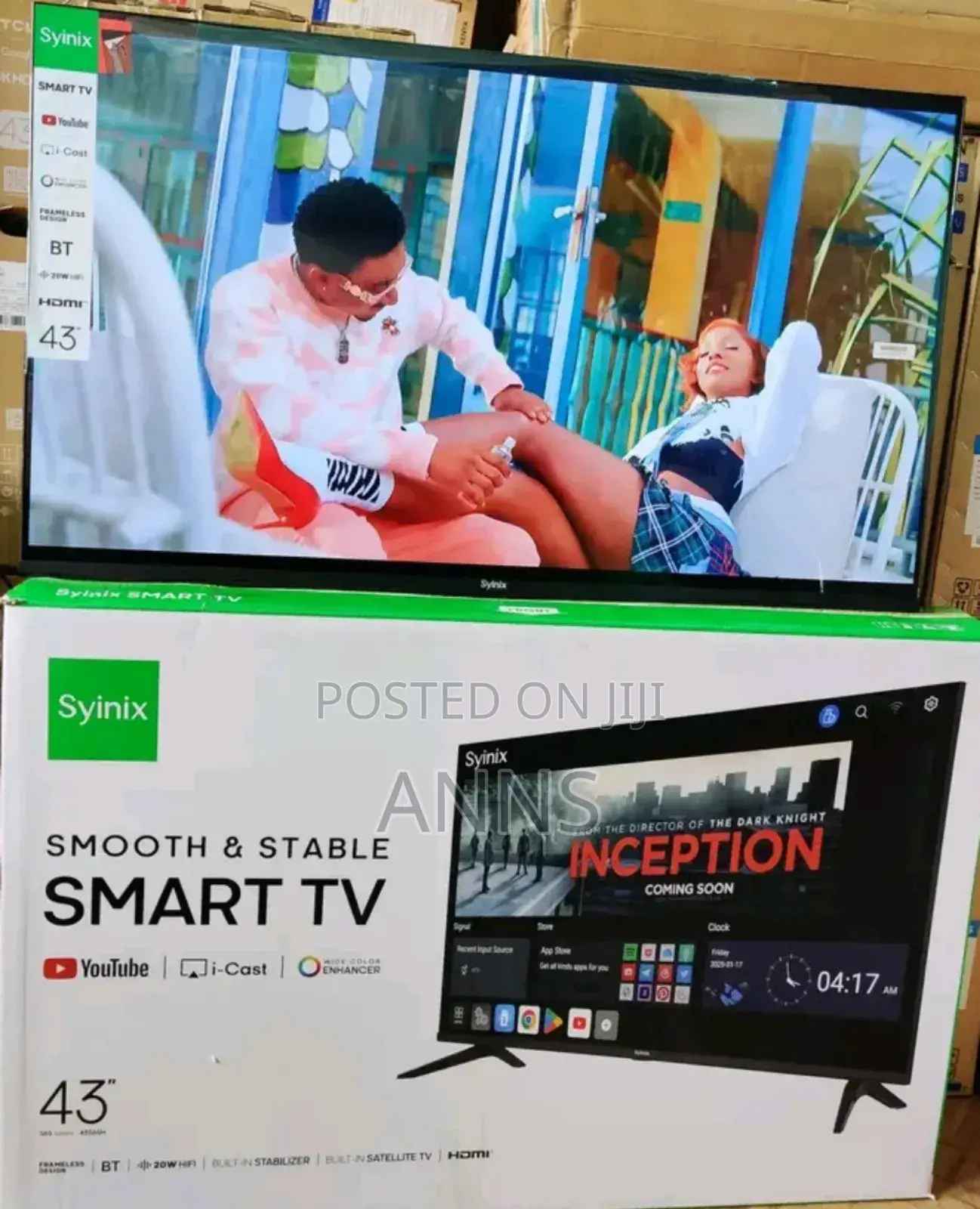 Dollyby Audio Syinix 43 Inch Smart Tv