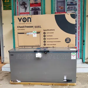 505l Von Chest Freezer Available