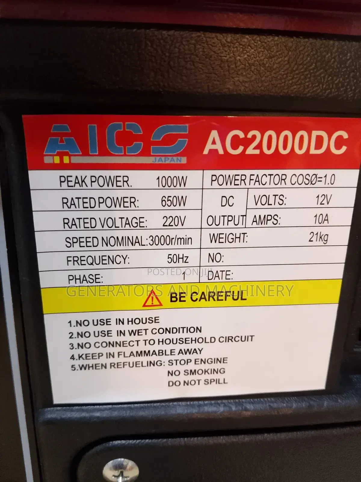 Power Ac2000 Generator