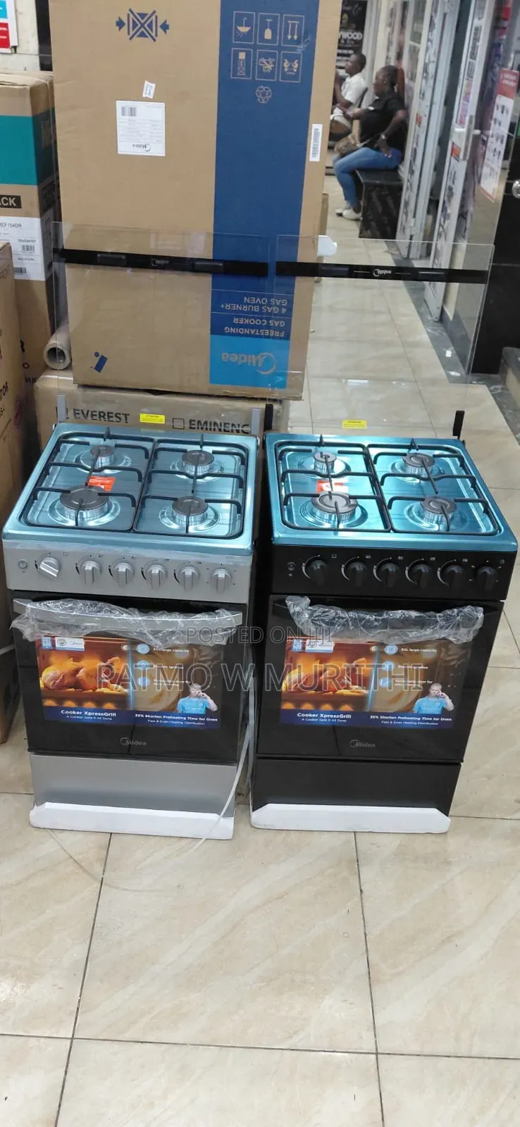 Midea 50×55 Full Gas Standing Cooker
