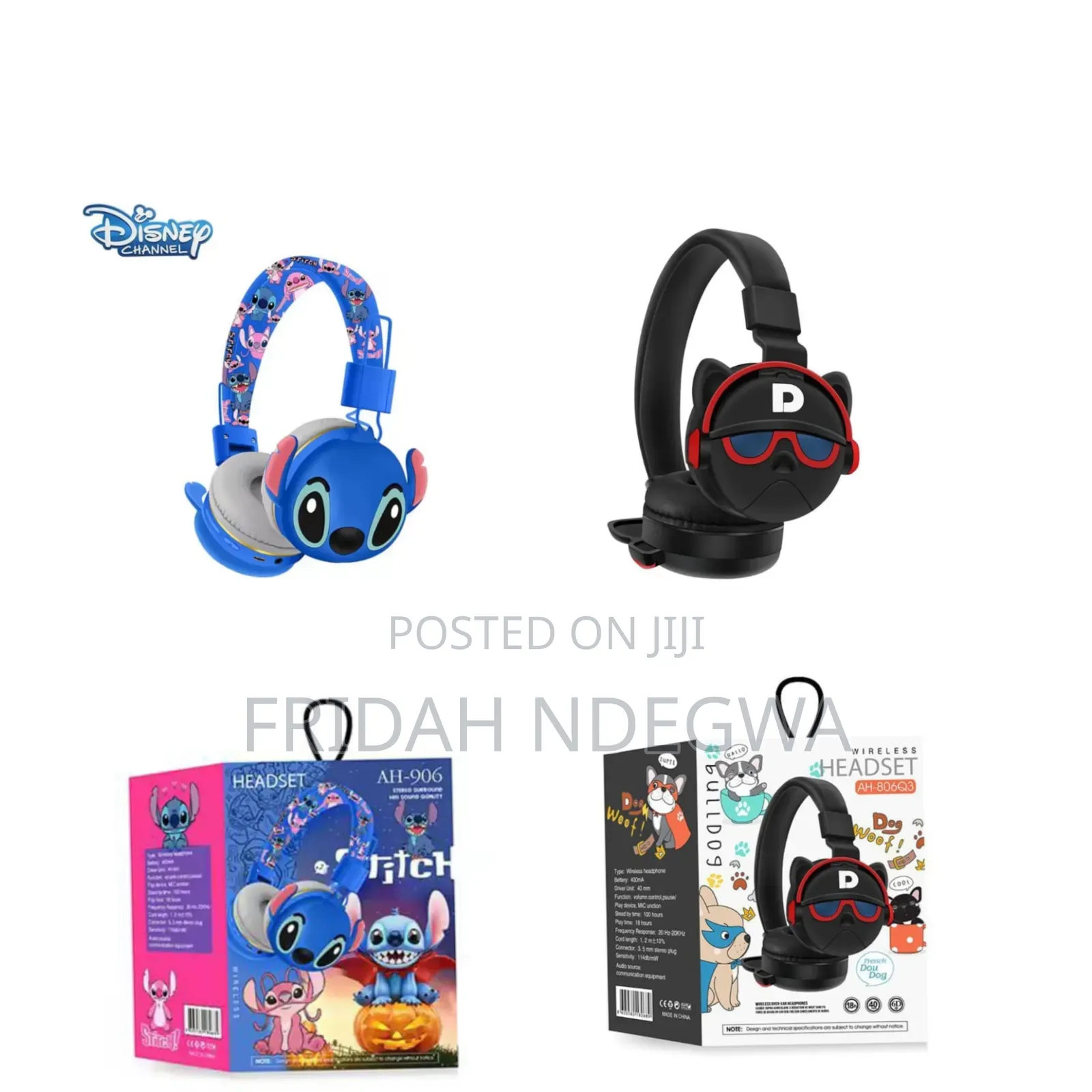 Cartoon Themed Wireless Headphone