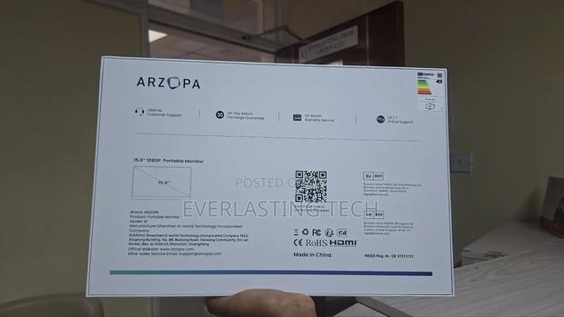 Arzopa Portable Monitor, 15.6'' 1080p FHD Laptop Monitor - thumbnail 2
