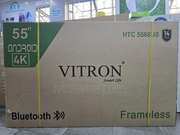 Vitron 5568us 55 Inch Frameless 4kuhd Smart Android Tv,Bluetooth - thumbnail 2