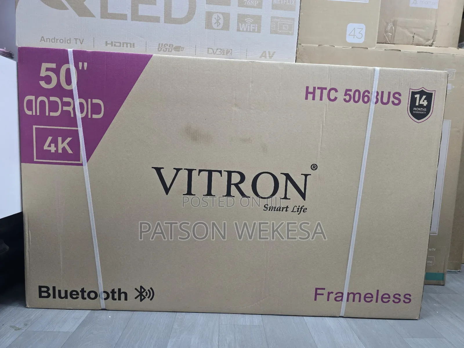 Vitron 5068us 50′′ Inch Frameless Uhd Android Tv