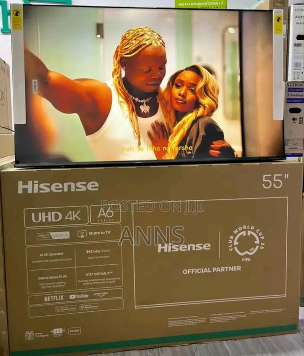 Frameless Hisense 55-Inch Smart Tv - main view