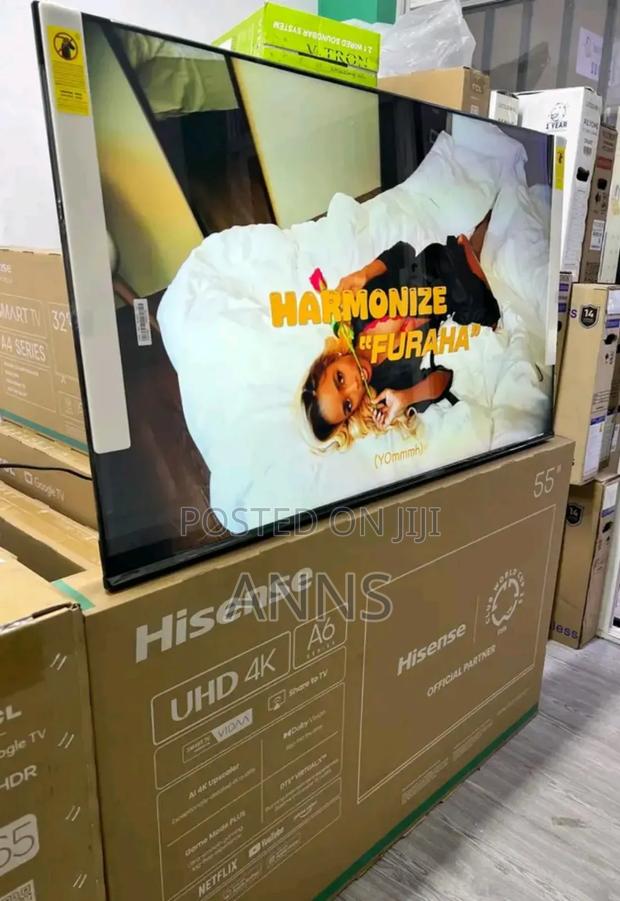 Frameless Hisense 55-Inch Smart Tv - thumbnail 2