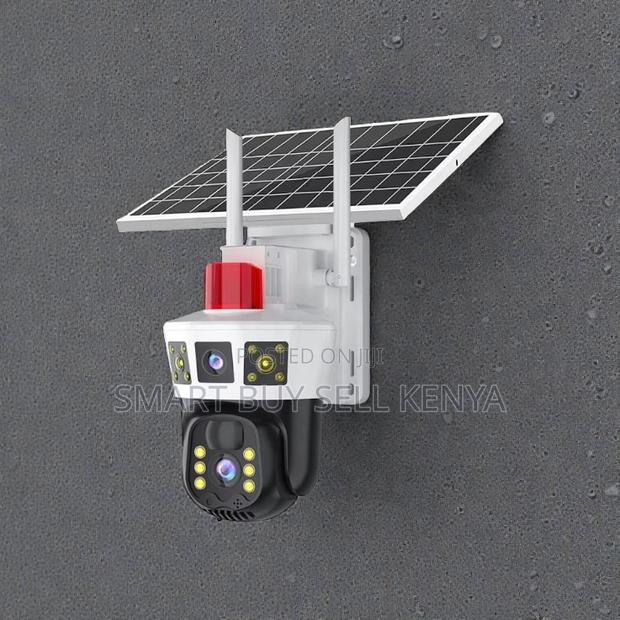 Auto Human Tracking Dual Lens 4g PTZ Rotating Outdoor Solar Camera