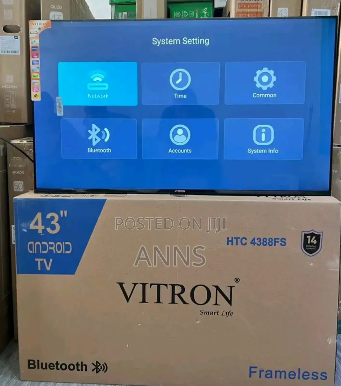 Youtube Netflix Vitron 43 Inch Android Tv
