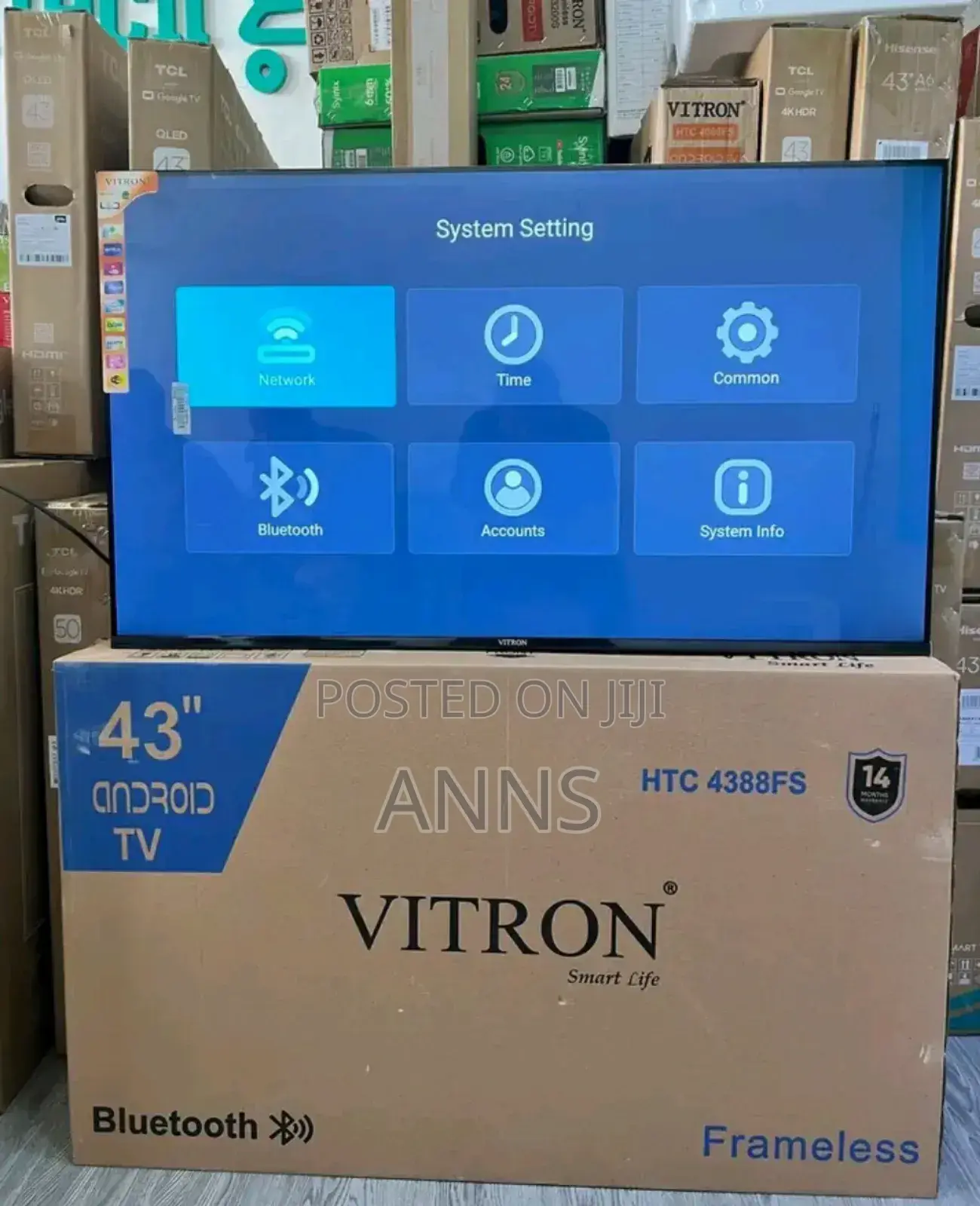 Bluetooth Enabled Brand New 43 Inch Vitron Tv