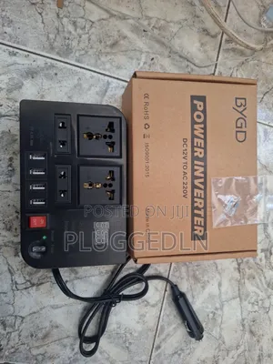 300w Car Power Inverter That Converts Dc 12v to Ac 220v Power.