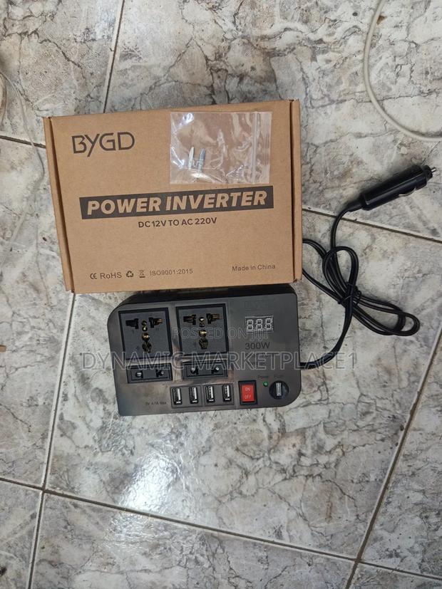 Premium 300w Car Power Inverter – Dual Ac Outlet + 4 Usb Ports