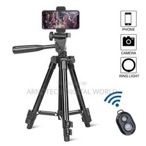 Portable Camera/Phone Tripod With 3way Head Tripod With Remote Control