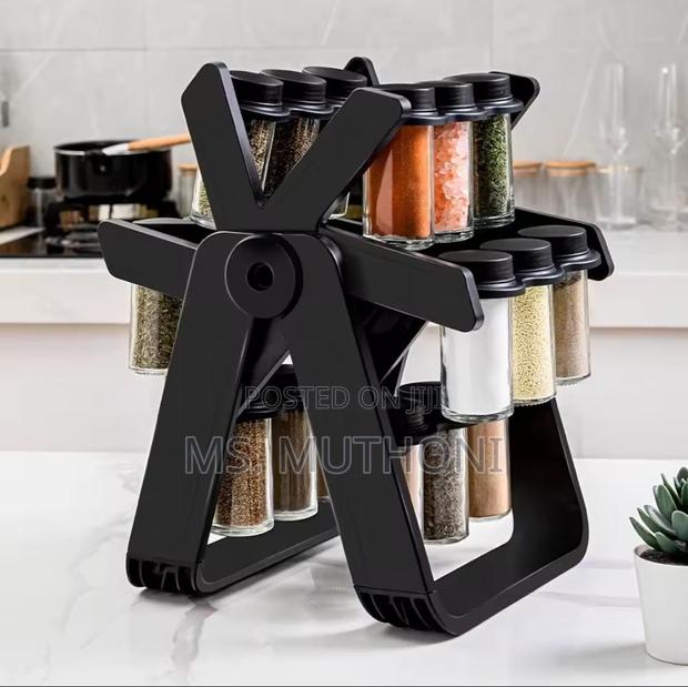 Windmill / Ferris Seasoning Rack With 18 Jars*
