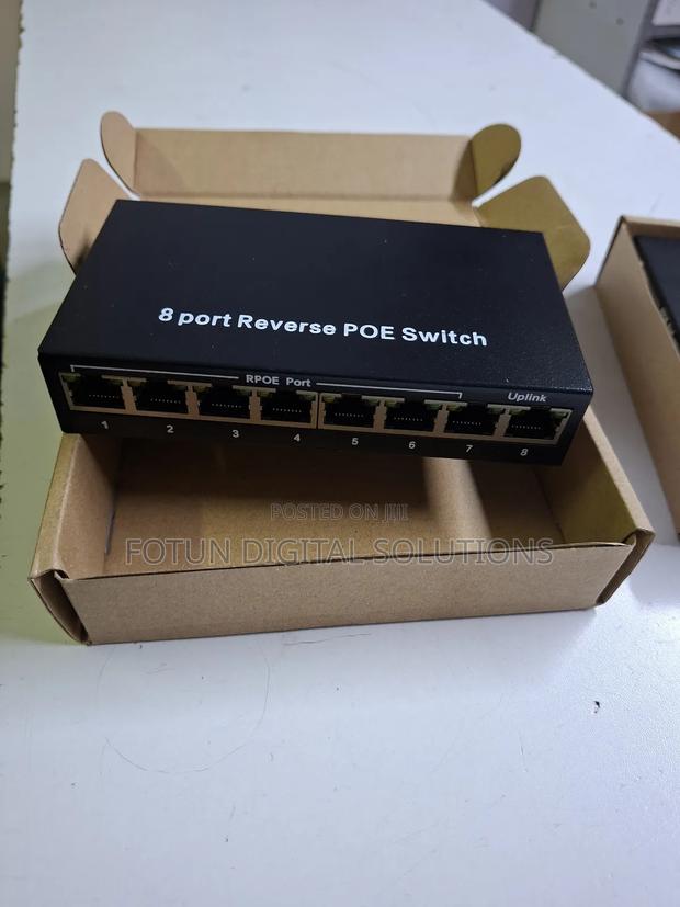 8 Port 100m Reverse Poe Switch - main view
