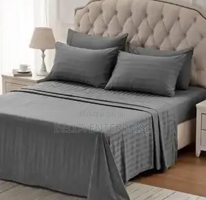 Plain Colored Stripped Cotton Bedsheets