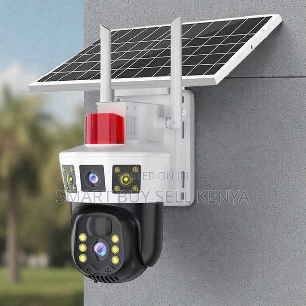 Remote Pan Tilt Control Dual Lens 4g PTZ Outdoor Solar Camera