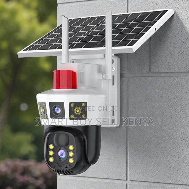Built-in Microphone Dual Lens 4g PTZ Outdoor Solar Security Camera