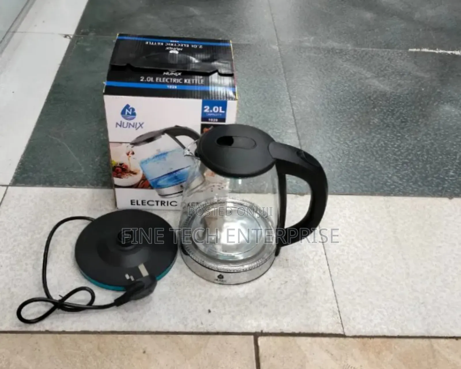 2litres Nunix Glass Electric Kettle