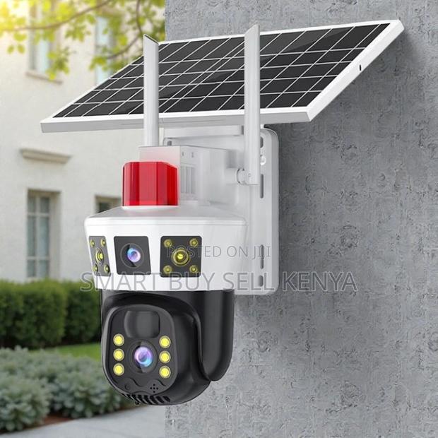 Human Movement Detection Dual Len 4g PTZ Solar Outdoor Security Camera