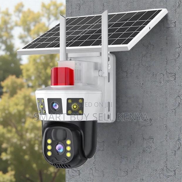 Colored Night Vision Dual Lens 4g PTZ Solar Outdoor Camera