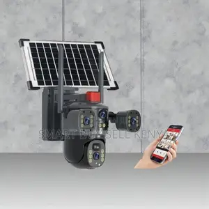 Human Movement Detection Multiple Lens 4g PTZ Outdoor Solar Camera
