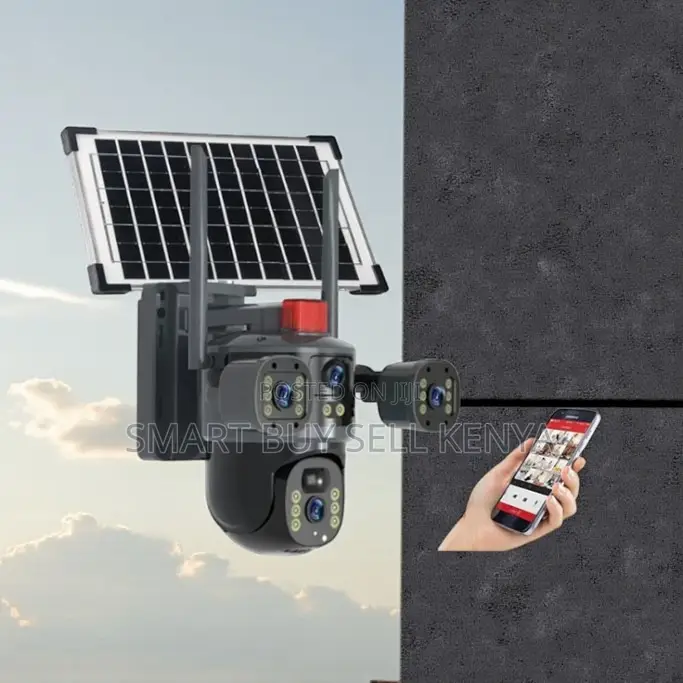 Ip66 Water Proof Multiple Lens 4g PTZ Rotating Outdoor Solar Camera