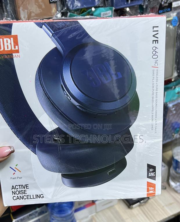 Blue JBL Wireless Headphones - thumbnail 2