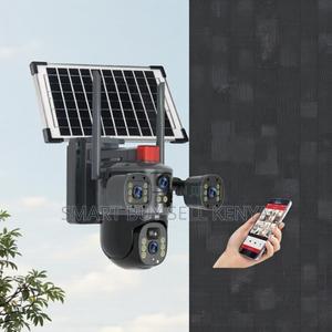 8w High Efficiency Solar Panel Multiple Lens 4g PTZ Security Camera - main view