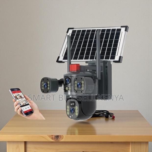 High Definition 3mp Hd Multiple Lens 4g PTZ Outdoor Solar Camera