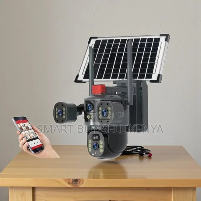 High Definition 3mp Hd Multiple Lens 4g PTZ Outdoor Solar Camera