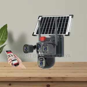 V380 Pro App Multiple Lens 4g PTZ Rotating Outdoor Solar Camera