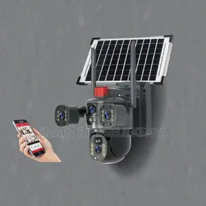 Instant Alerts Multiple Lens 4g PTZ Rotating Outdoor Solar Camera