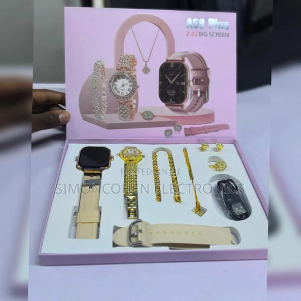 A58 Plus Smart Watch Plus Bracelet Combo Gift Set - main view