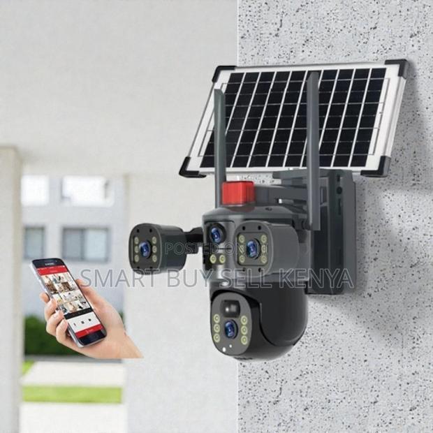 Full-Color 24/7 Night Vision Multiple Lens 4g PTZ Solar Camera