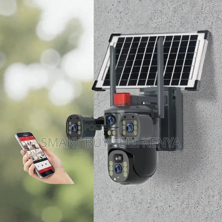 Cloud Backup Support Multiple Lens 4g PTZ Outdoor Solar Camera