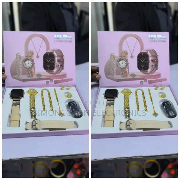 A58 Plus Smart Watch Plus Bracelet Combo Gift Set - thumbnail 3