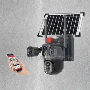 Pir Sensor Alarm Multiple Lens 4g PTZ Rotating Outdoor Solar Cam