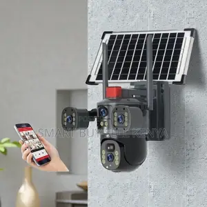 Ai Human Tracking Multiple Lens 4g PTZ Rotating Outdoor Solar Cam