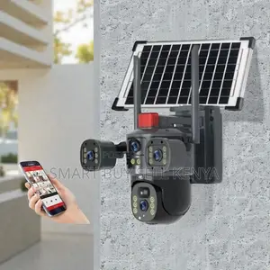 Live View Streaming Multiple Lens 4g PTZ Outdoor Solar Camera