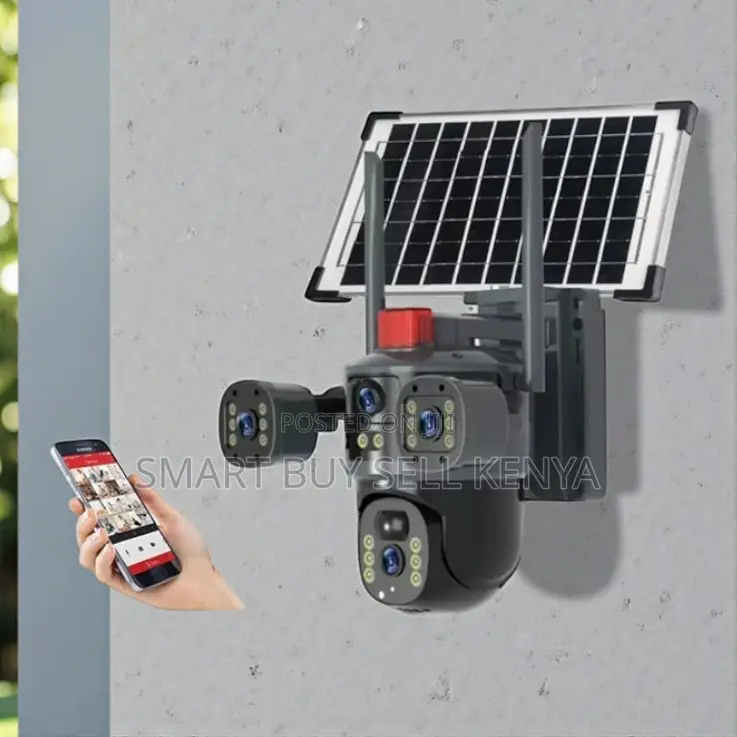 Ultra-Low Power Multiple Lens 4g PTZ Rotating Outdoor Solar Cam