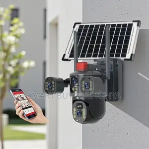 Smooth Pan Tilt Monitoring Multiple Lens 4g PTZ Solar Camera