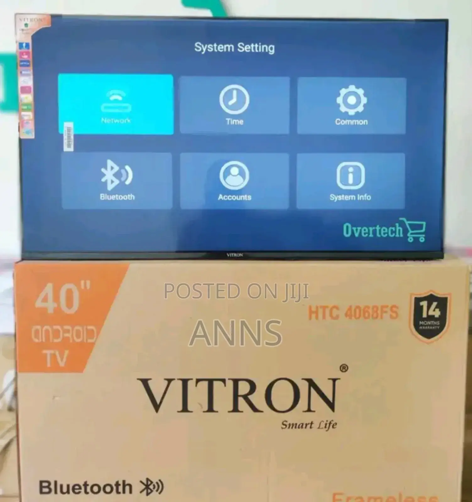 Wifi Enabled Vitron 40 Inch Android Tv