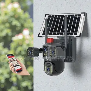 Auto Human Tracking Multiple Lens 4g PTZ Outdoor Solar Camera