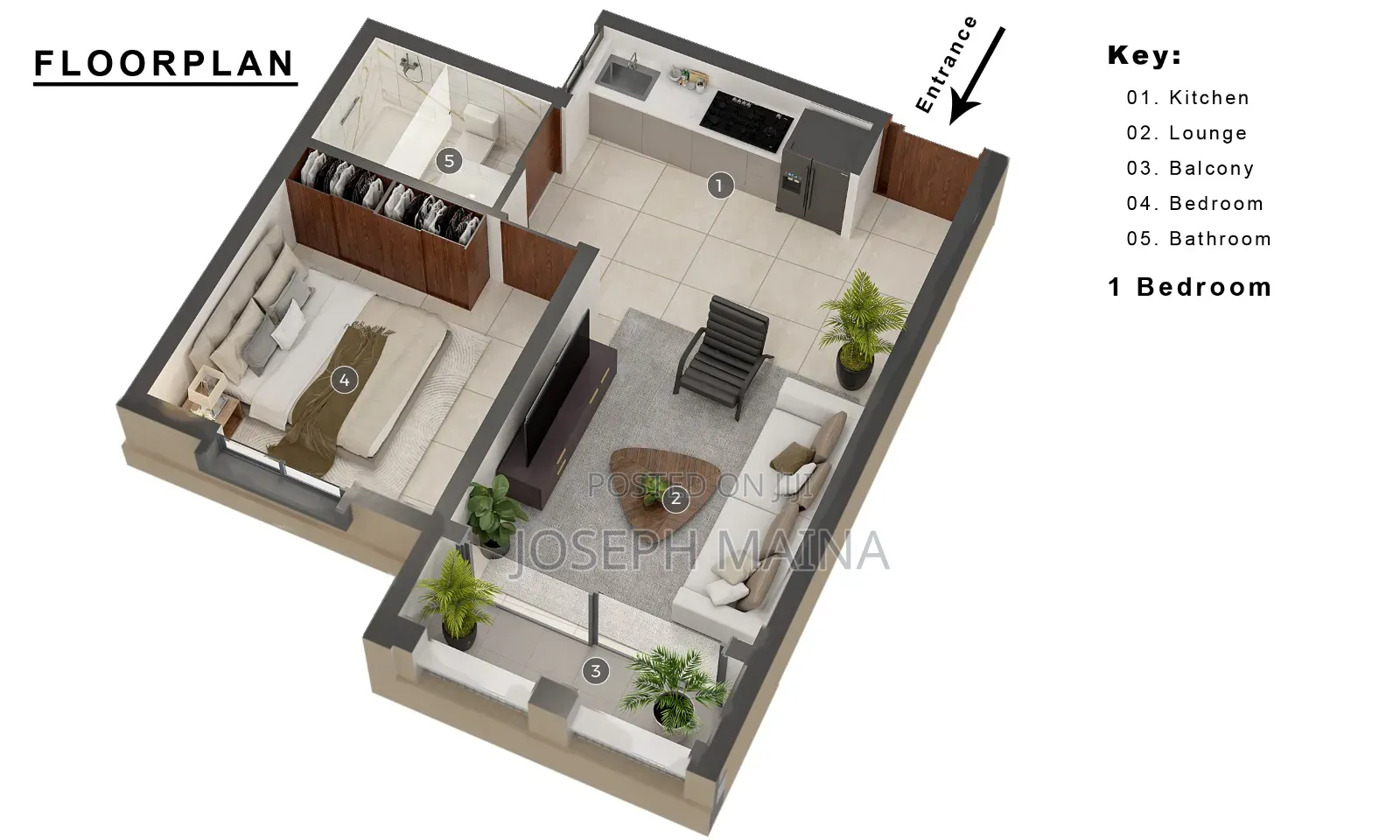 1,2 N 3 BDRM Apartment in Sea View, Mtwapa for Sale