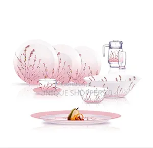 N2142; 46pieces Luminarc Temp Trompette Dinner Set